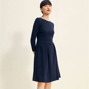 EUC STUNNING Navy Camelot Dress by the Fold London